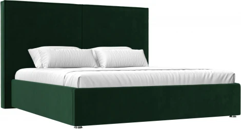 Кровать интерьерная Аура 180 (Зеленый/Велюр) Лига Диванов арт.120527