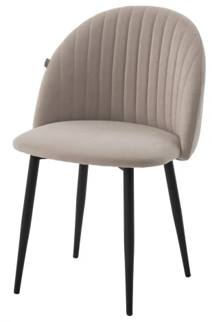 Стул БАРИ Marseille-13 Латте, велюр / черный каркас M-City 64599