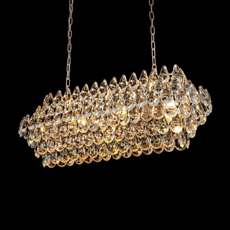 Подвесная люстра хрустальная Modelux MODELUX ML.8861.17P GD