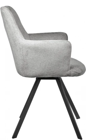 Стул Grant серый шенил на поворотном механизме Bradex Home арт.FR 1003