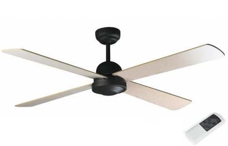 Потолочный вентилятор черный Faro Ibiza Marron Oxido 33288FAR