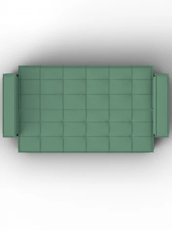 Диван-книжка Лига-067 (ДВП,Дерево/Пластик/Рогожка/Зеленый) Лига Диванов 129829