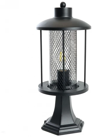 Уличный наземный светильник Feron Бордо 48390 PL724 60W E27, черный (220V, IP44)