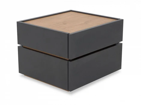 Тумба прикроватная Licata ОГОГО 717121 (серый, бунратти)