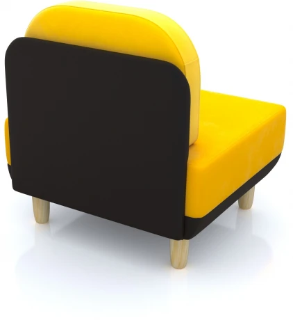 Кресло Arsko Торли желтый велюр