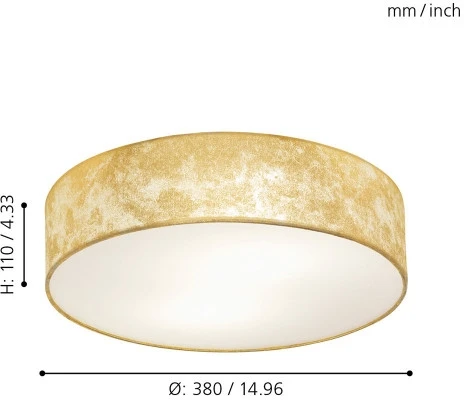 Потолочный светильник круглый Eglo Viserbella 97641 (220V)