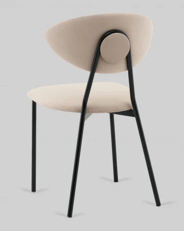 Стул обеденный Квинси велюр кремовый Stool Group арт.УТ000041639