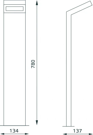 Наземный светильник Gauss Electra GD111 (LED, 220V, IP54)