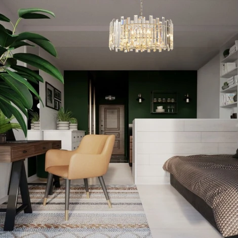 Подвесная люстра Lumien Hall Laurina LH0049/8P-GD-CL