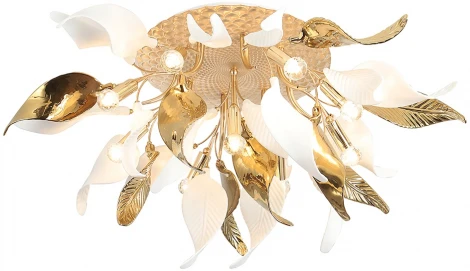Потолочная люстра Crystal Lux STEFANIA PL9 (220V, листья)
