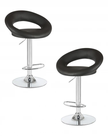 Набор 2 шт стул барный DOBRIN MIRA (чёрный)