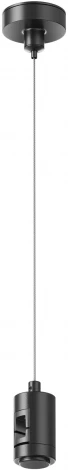 Подвес тросовый Hang одинарный Flarity черный Maytoni Accessories for tracks Flarity TRA157SW-S1-B (24V)