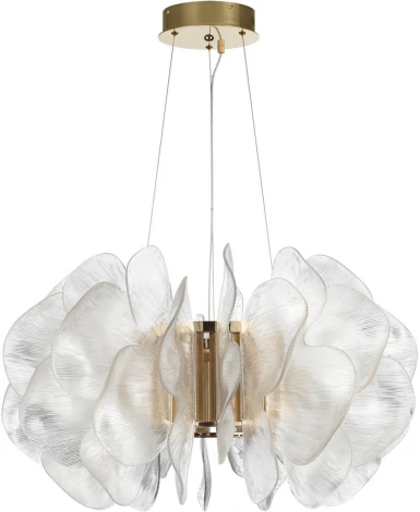 Подвесная люстра Odeon Light Siama 5089/115L под латунь/прозрачный/акрил LED 115W 3500K (220V, на тросе)