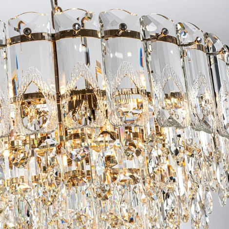 Подвесная люстра хрустальная Modelux MODELUX ML.7220.600 GD