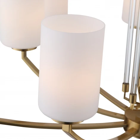 Подвесная люстра ST Luce Опал SL1403.303.06 Латунь/Прозрачный E27*6 40W