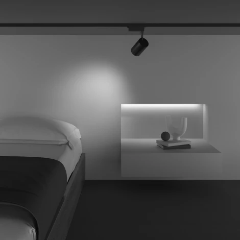 Трековый светильник Vuoro Unity 3000K 10Вт 36° LED (однофазный) Maytoni Technical TR003-1-10W3K-M-B (220V, круглые)