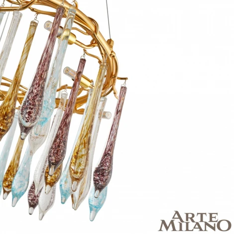 Подвесной светильник Arte Milano 500.D800.H350.G9.10 G (220V, подвески, на тросе, ветки)