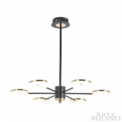 Потолочная люстра на штанге Arte Milano 277499/6 BK/GD (LED, 220V)