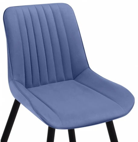 Обеденный стул Notta Седа Вейв (Металл, Велюр/Черный) арт.619159