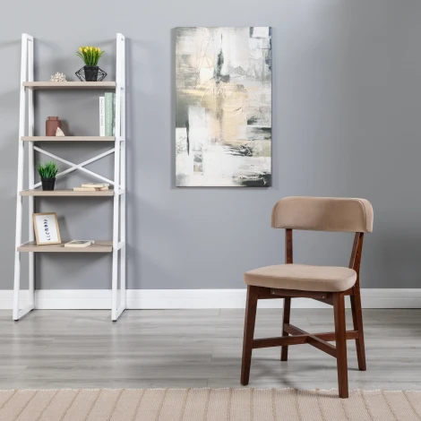 Стул Frank Pro Diag Beige/Темный орех R-Home арт.400010987h