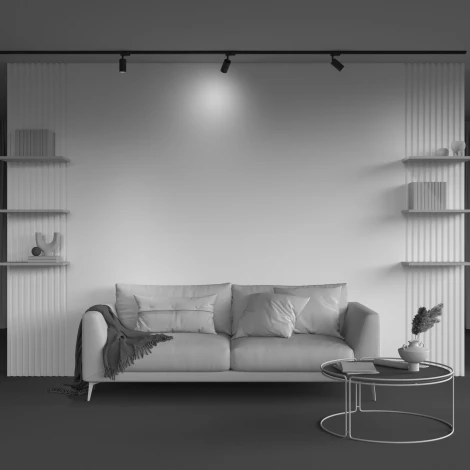 Трековый светильник однофазный GU10 12W 220V Nuvolt Bein LTL-003B