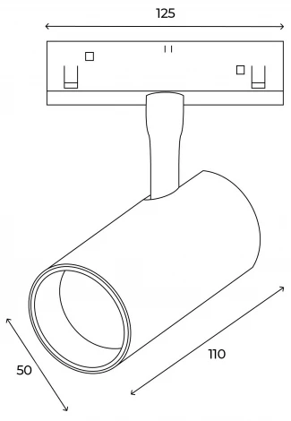 Трековый светильник магнитный светодиодный 48V 12W Hesby Lighting ElDeko HSBL_0238