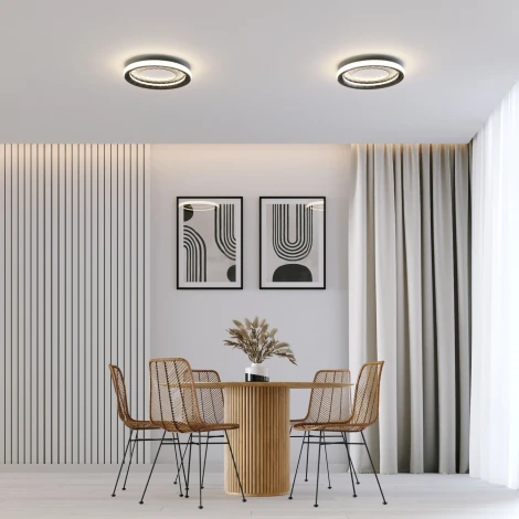 Потолочный светодиодный светильник круглый Eurosvet Parafe 40022/1 LED серый (220V, круглые)