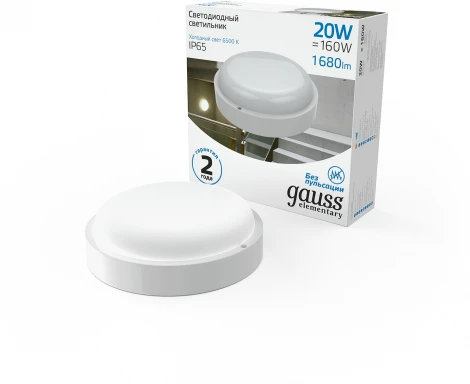 Настенно-потолочный светильник Gauss Elementary 126411320