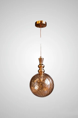 Подвесной светильник AM Group AM354 AM354-D160 AMBER (220V, на проводе, шар)