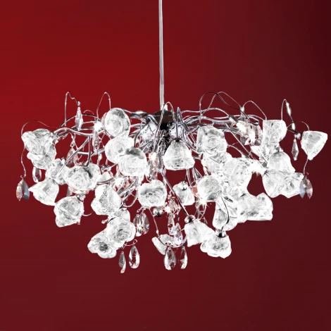 Подвесная люстра Eletto Rosa EL325P15.1 (220V, на проводе, цветы)