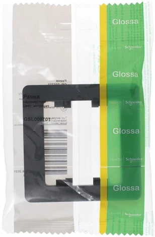 Рамка на 1 пост (антрацит) Systeme Electric Glossa GSL000701