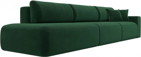Диван прямой Лига-036 НПБ Модерн Лонг подлокотник справа (Зеленый/Велюр) Лига Диванов арт.121359