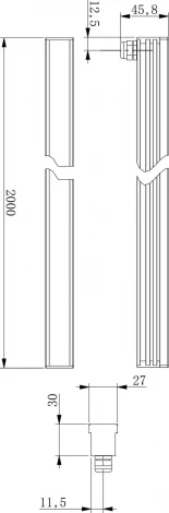 Встраиваемый линейный светильник уличный IP67 LED Deko-Light Tube 847016