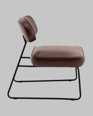 Кресло Kate new ткань экокожа бордово-коричневый Stool Group арт.УТ000041268