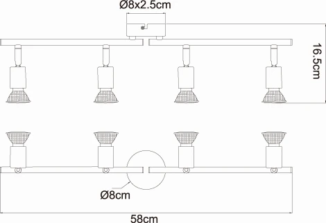 Спот Globo Olana &amp; Oliwa 57382-4L