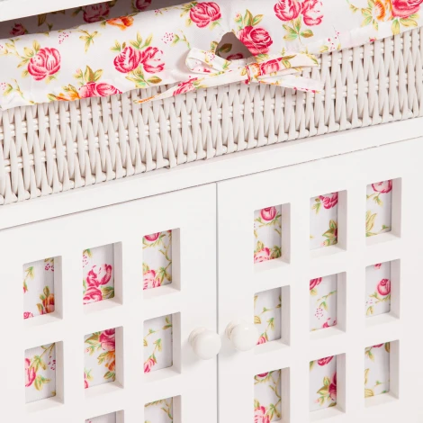 Комод с 2-мя корзинами Secret De Maison LE RAY ( mod.TT-WC004 ) Белый (White) (МДФ+Павловния)