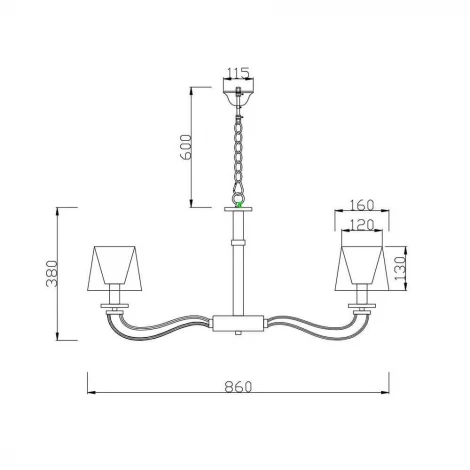 Подвесная люстра Vele Luce Olimpia VL1764L08