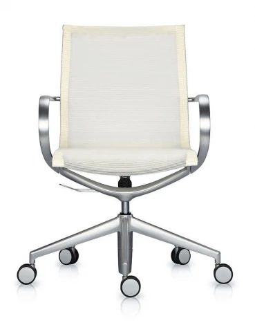 Кресло Mercury LB матовый алюминий бежевая сетка