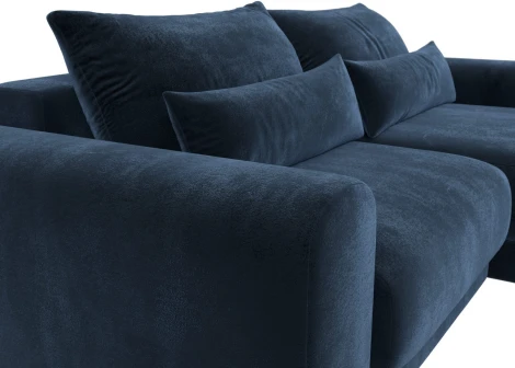 Диван угловой Лига-056 НПБ угол универсальный Лига Диванов (Велюр) арт.129151