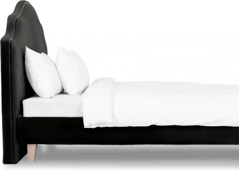 Кровать Queen II Victoria L 1600 ОГОГО (арт.574906), (Ткань/Черный)