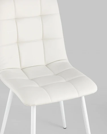 Стул Stool Group Oliver экокожа белый белые ножки 2 шт арт.УТ000037734