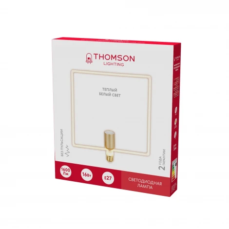 Лампочка светодиодная филаментная белая трубка E27 16W Thomson Deco Square-3 TH-B2402