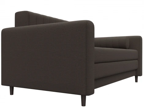 Диван прямой Лига-070 (ЛДСП,Брус,Фанера/Дерево/Рогожка/Коричневый) Лига Диванов 129646