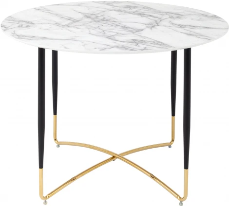 Стол обеденный Stool Group Даймакс 110*110 белый мрамор УТ000036109
