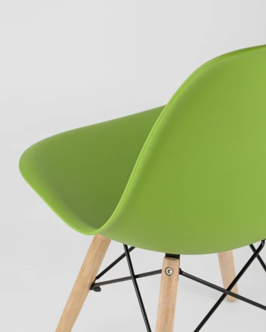 Стул Eames Style DSW зеленый (разборный каркас) Stool Group арт.УТ000037591