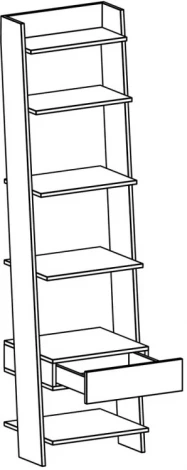 Стеллаж Strike узкий с ящиком ОГОГО 331938