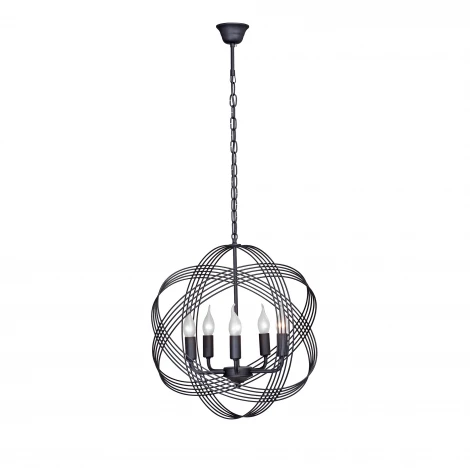 Подвесная люстра Vitaluce V4835-1/5 (220V, на цепи, свеча, шар)