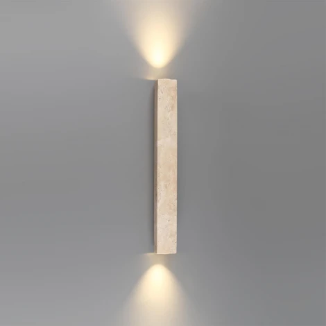 Настенный светильник Up Down Odeon Light Travertino 6625/10WL металл/камень/бежевый 10W 3000K 220V (LED)