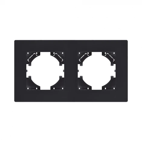 Рамка 2-постовая черный матовый Kollinger Aspekt AT2BM