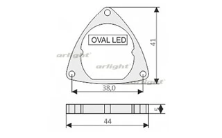 Держатель OVAL-SG 017269 Arlight